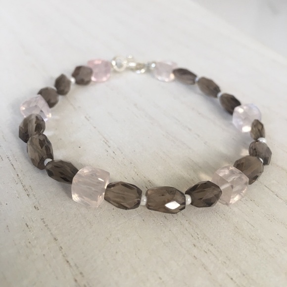 Quartz Gemstone Sterling silver bracelet - Picture 6 of 8